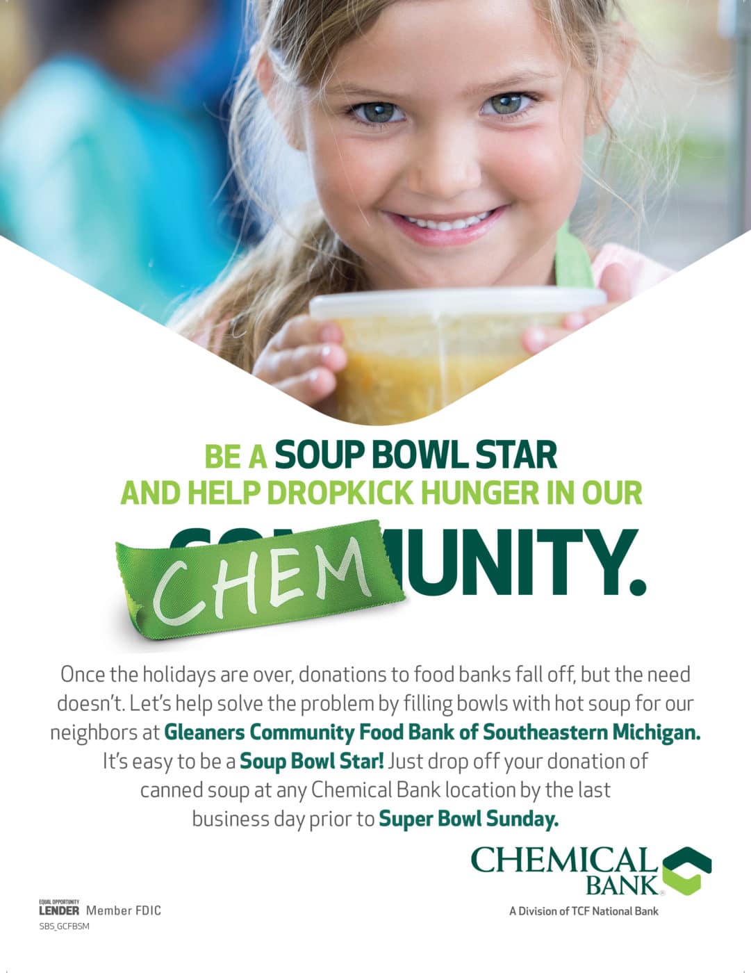 Chemical Bank Soup Bowl Gleaners Community Food Bank