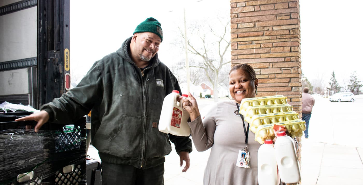 A Happy Delivery of Milk